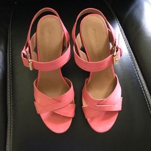 Franco Sarto Coral Strappy Cork Wedges
